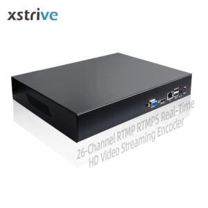 26-Channel  rtmp rtmps real-time HD video streaming encoder is available for a variety of network surveillance cameras
